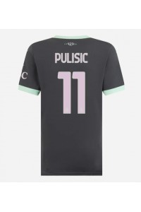 AC Milan Christian Pulisic #11 Voetbaltruitje 3e tenue Dames 2024-25 Korte Mouw